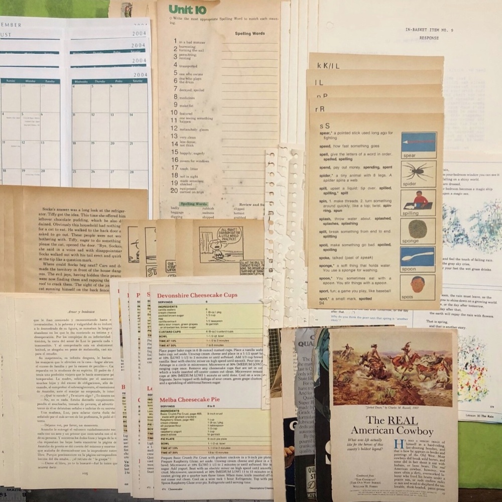 75pc VTG Book Pages LOT~Scrapbooking JunkJournaling Ephemera crafts~12+ Sources